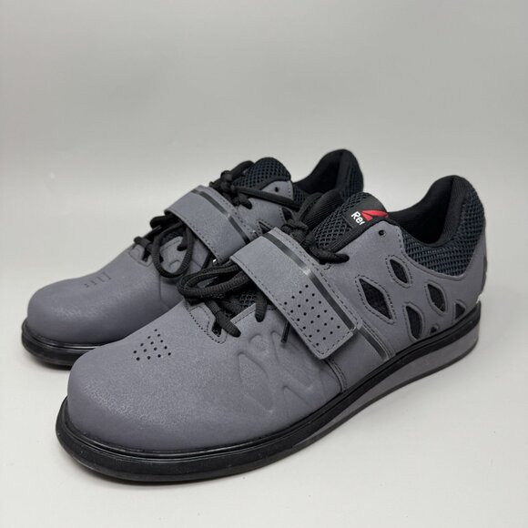 Reebok Lifter PR 22mm Men\'s Cross Trainer Gray Weightlifting Shoes 9.5 BD2631